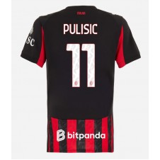 AC Milan Christian Pulisic #11 Hjemmedrakt Kvinner 2025-26 Kortermet